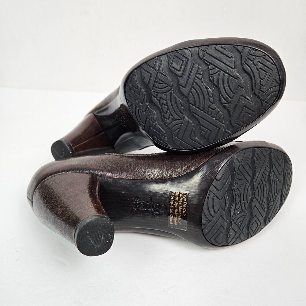 Indigo by Clarks Lea Sylvie II Retro Mary Jane Round Toe Chunky Heel Pump 7.5 - Picture 10 of 11
